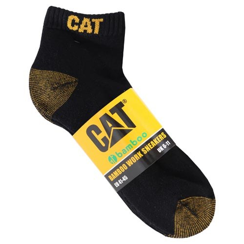 Caterpillar 5 Pack Bamboo Ankle Sokken Heren Zwart | NL-9160