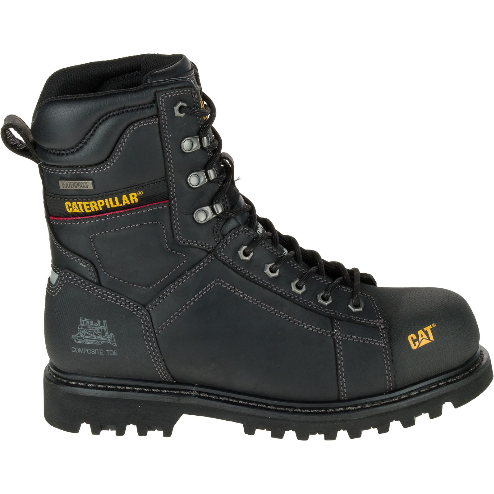 Caterpillar Control 8" Waterdichte Composite Neus Csa Werklaarzen Heren Zwart | NL-2417