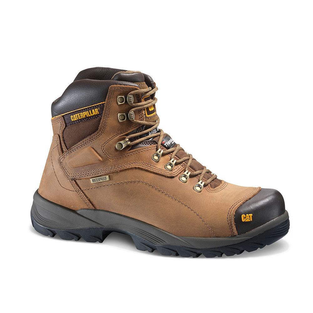 Caterpillar Diagnostic Hi St Veiligheidsschoenen Heren Donkerbeige | NL-8419