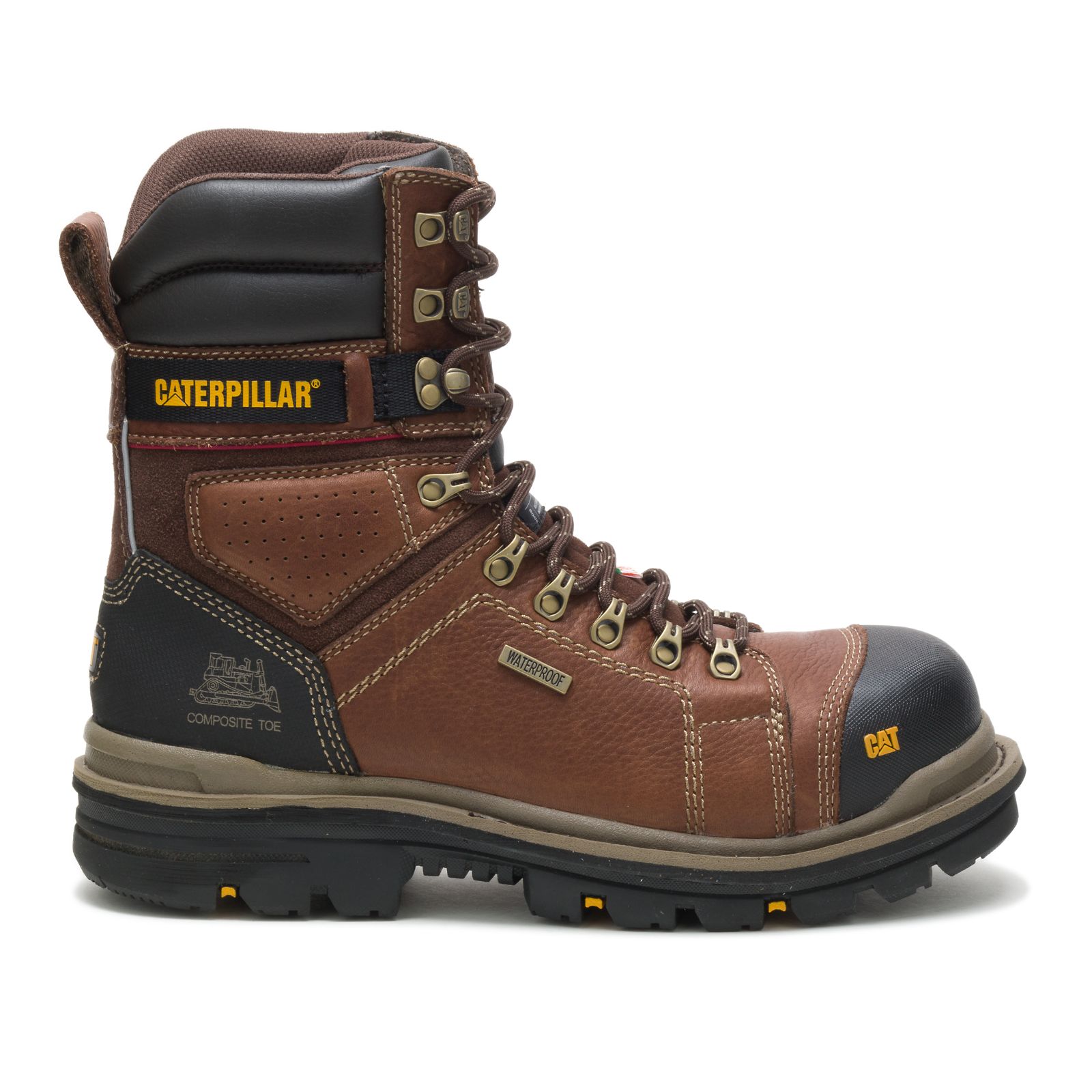 Caterpillar Hauler 8" Waterdichte Composite Neus Csa Werklaarzen Heren Bruin | NL-1802