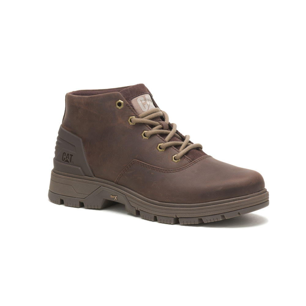 Caterpillar Leverage Chukka Laarzen Heren Donkerbruin | NL-0145