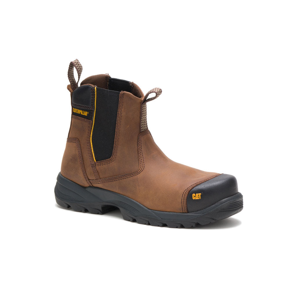 Caterpillar Propane St Veiligheidsschoenen Heren Donkerbruin | NL-0568