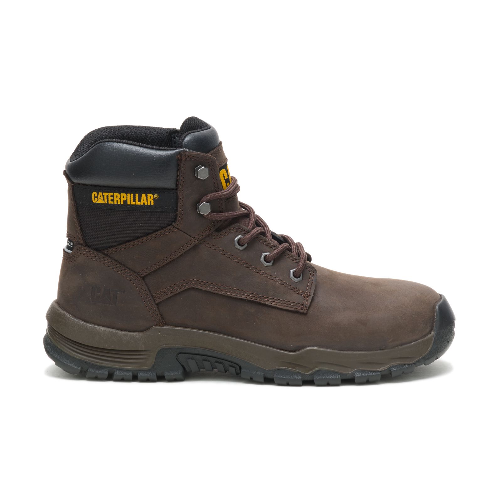 Caterpillar Upholder Waterdichte Steel Neus Werklaarzen Heren Donkerchocola | NL-4029